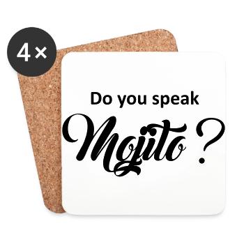 Sprichst du Mojito? - Untersetzer (4er-Set) - Weiß - Vorne