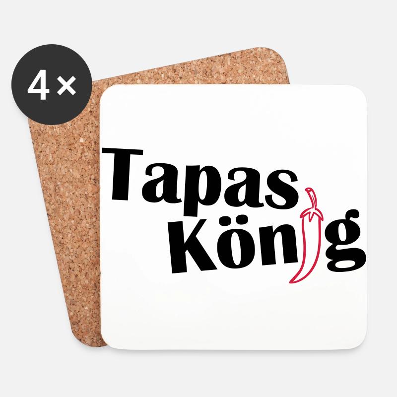 Tabas Koenig - Untersetzer (4er-Set) - Weiß