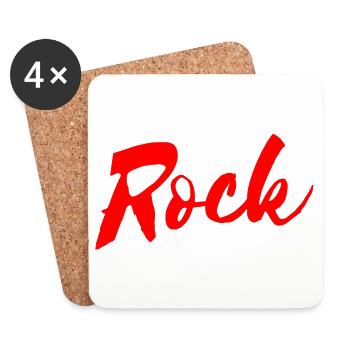 Rock - Untersetzer (4er-Set) - Weiß - Vorne