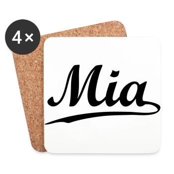 mia - Coasters (set of 4) - white - Front