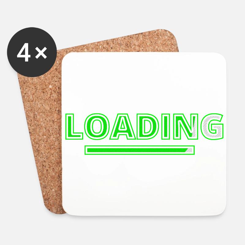 loading - Coasters (set of 4) - white