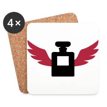 Parfum / Parfumeur / Parfumerie / Perfumer - Dessous de verre (lot de 4) - blanc - Devant