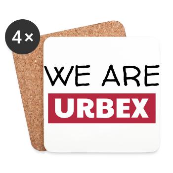 Urbex / Urban Exploration Explorer Cataphile - Untersetzer (4er-Set) - Weiß - Vorne