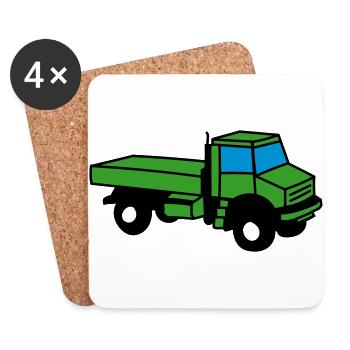 Unimog - Untersetzer (4er-Set) - Weiß - Vorne