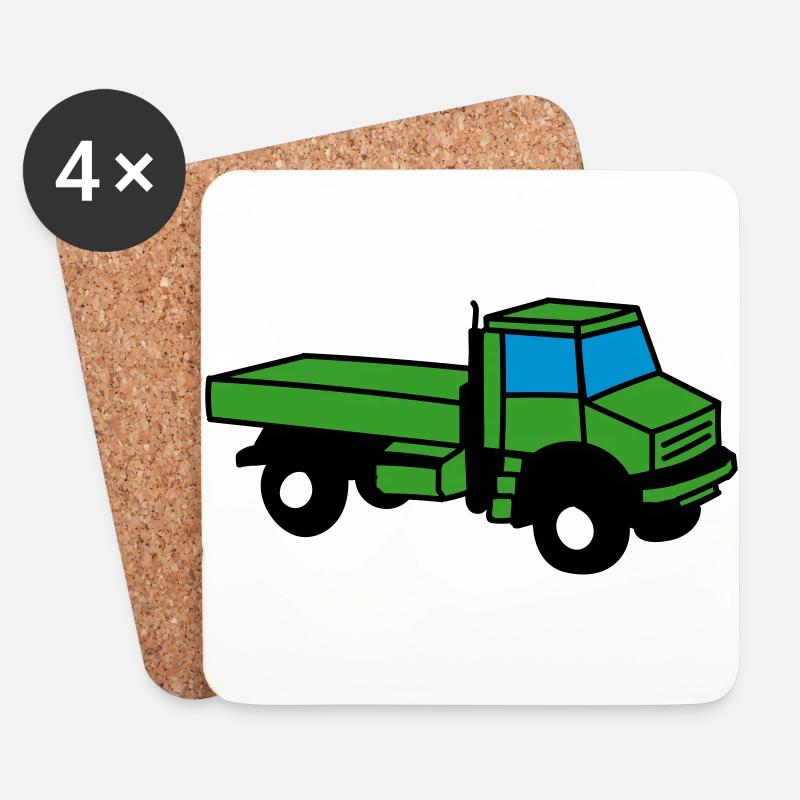Unimog - Untersetzer (4er-Set) - Weiß