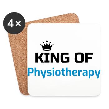 Krankengymnast / Krankengymnastin / Physio / - Untersetzer (4er-Set) - Weiß - Vorne