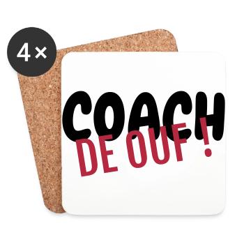 Coach Coaching Trainer Sport Entraineur Team - Coasters (set of 4) - white - Front