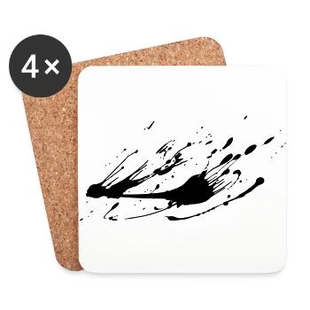 Splish Splash - Dessous de verre (lot de 4) - blanc - Devant