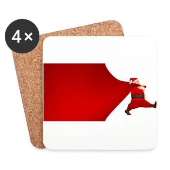 weihnachten / xmax / christmas - Untersetzer (4er-Set) - Weiß - Vorne