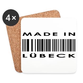 Lübeck - Untersetzer (4er-Set) - Weiß - Vorne