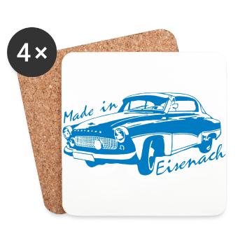 Wartburg W311 Coupe - Untersetzer (4er-Set) - Weiß - Vorne