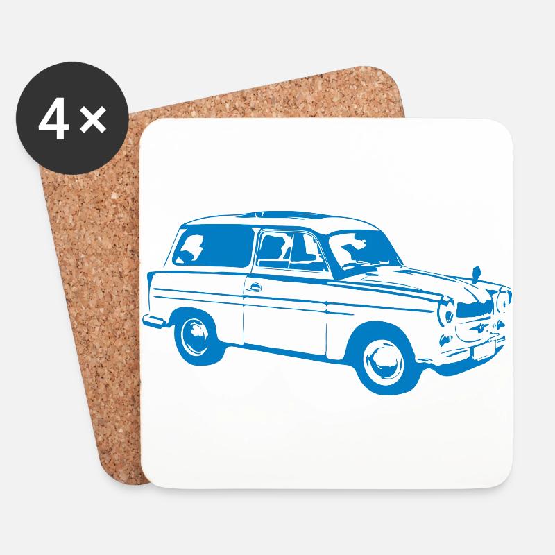  600 500 Kombi Tra - Untersetzer (4er-Set) - Weiß