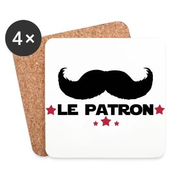 le patron - Dessous de verre (lot de 4) - blanc - Devant