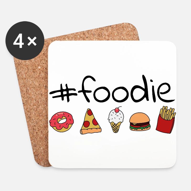 #foodie - Untersetzer (4er-Set) - Weiß
