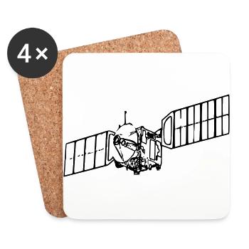 Satellite - Coasters (set of 4) - white - Front