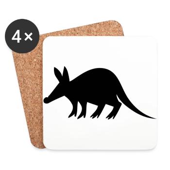 aardvark erdferkel2 - Untersetzer (4er-Set) - Weiß - Vorne