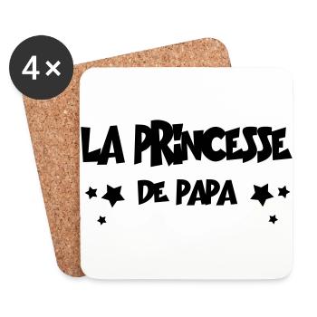 la princesse de - Dessous de verre (lot de 4) - blanc - Devant