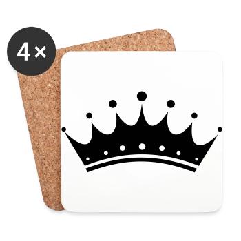 crown - Coasters (set of 4) - white - Front