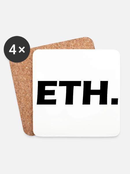 Ethereum - Untersetzer (4er-Set) - Weiß