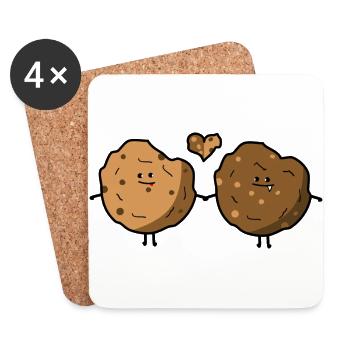 Cookie Love - Coasters (set of 4) - white - Front