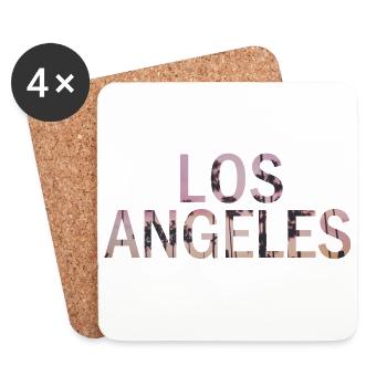 Los Angeles lettering - Coasters (set of 4) - white - Front