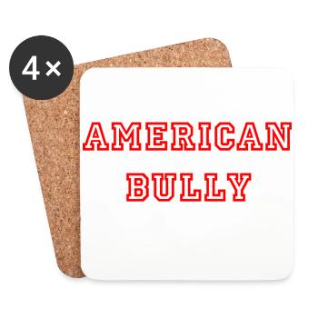 American Bully - Coasters (set of 4) - white - Front