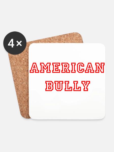 American Bully - Coasters (set of 4) - white