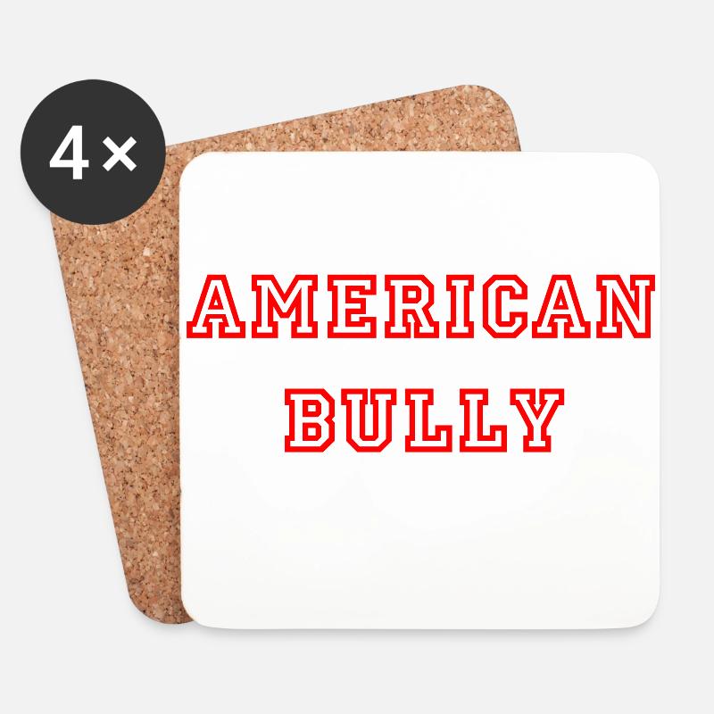 American Bully - Coasters (set of 4) - white