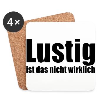 Funny isn't really saying statement - Coasters (set of 4) - white - Front