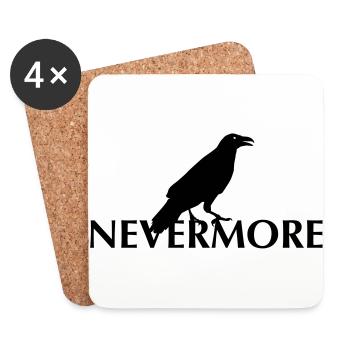 Nevermore-2 - Untersetzer (4er-Set) - Weiß - Vorne