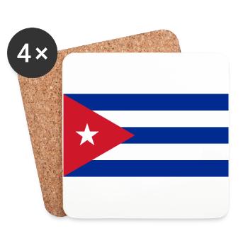 cuba - Coasters (set of 4) - white - Front