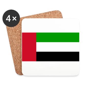 United Arab Emirates - Coasters (set of 4) - white - Front
