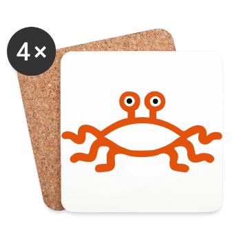Fliegendes Spaghettimonster - Untersetzer (4er-Set) - Weiß - Vorne