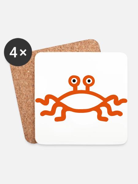 Fliegendes Spaghettimonster - Untersetzer (4er-Set) - Weiß