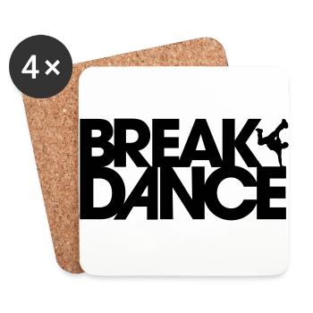Breakdance - Coasters (set of 4) - white - Front