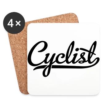 Cyclists - Coasters (set of 4) - white - Front