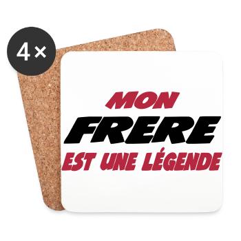 Mon frère est une légende 111 - Untersetzer (4er-Set) - Weiß - Vorne