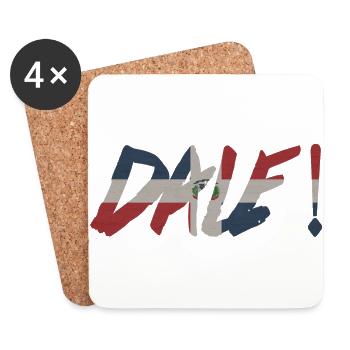 DALE! Republica Dominicana - Untersetzer (4er-Set) - Weiß - Vorne