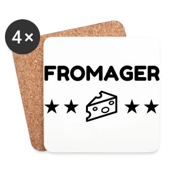 Cheese Maker Fromager Fromage Käse Käser - Coasters (set of 4) - white - Front