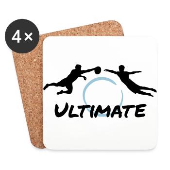 Ultimate Frisbee - Men - Untersetzer (4er-Set) - Weiß - Vorne