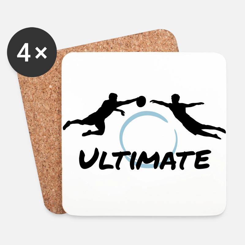 Ultimate Frisbee - Men - Untersetzer (4er-Set) - Weiß