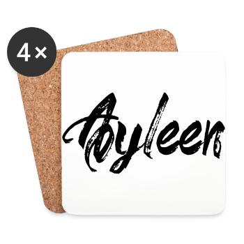 ayleen - Dessous de verre (lot de 4) - blanc - Devant