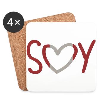 SOY PERU - Coasters (set of 4) - white - Front