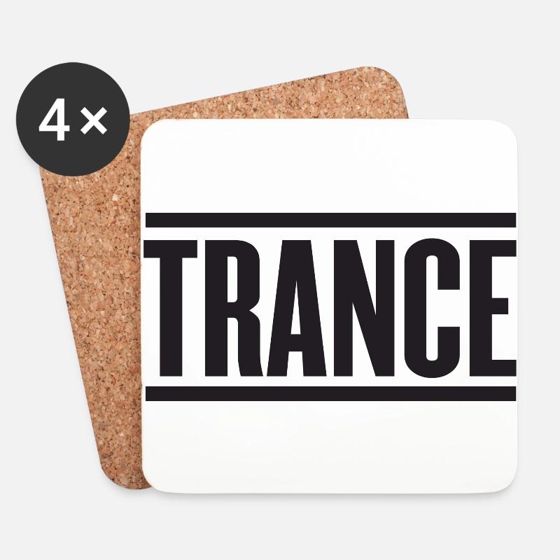 Trance - Untersetzer (4er-Set) - Weiß