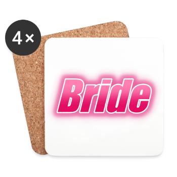 BRIDE - Coasters (set of 4) - white - Front