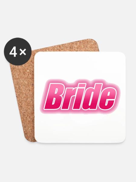 BRIDE - Untersetzer (4er-Set) - Weiß