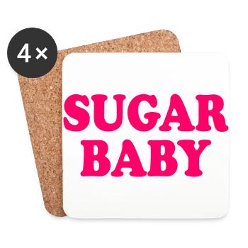 Sugar baby - Dessous de verre (lot de 4) - blanc - Devant