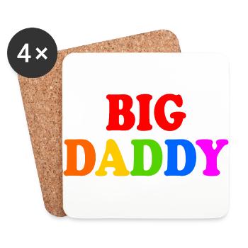 Big daddy - Untersetzer (4er-Set) - Weiß - Vorne