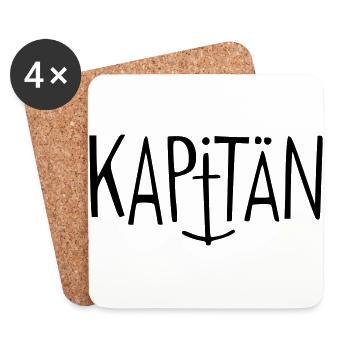 Kapitän anker - Untersetzer (4er-Set) - Weiß - Vorne