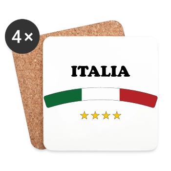 Italie / Italia - Untersetzer (4er-Set) - Weiß - Vorne